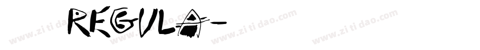 北方行书 Regula字体转换